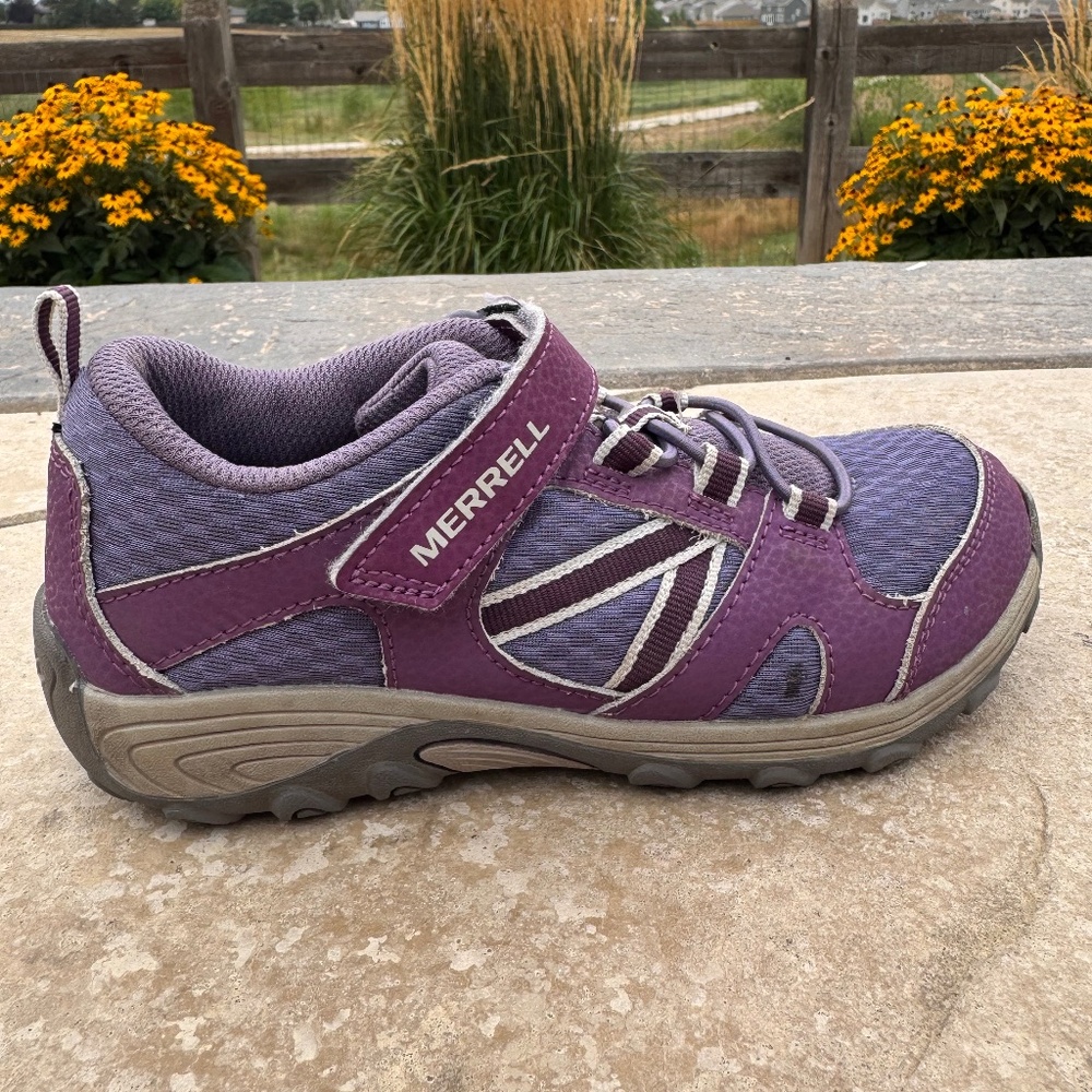 Girls Merrell Purple Hiking Shoes